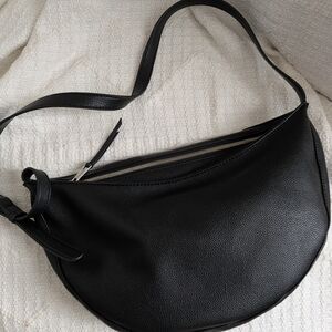 OAK and FORT Black Hobo Shoulder Bag